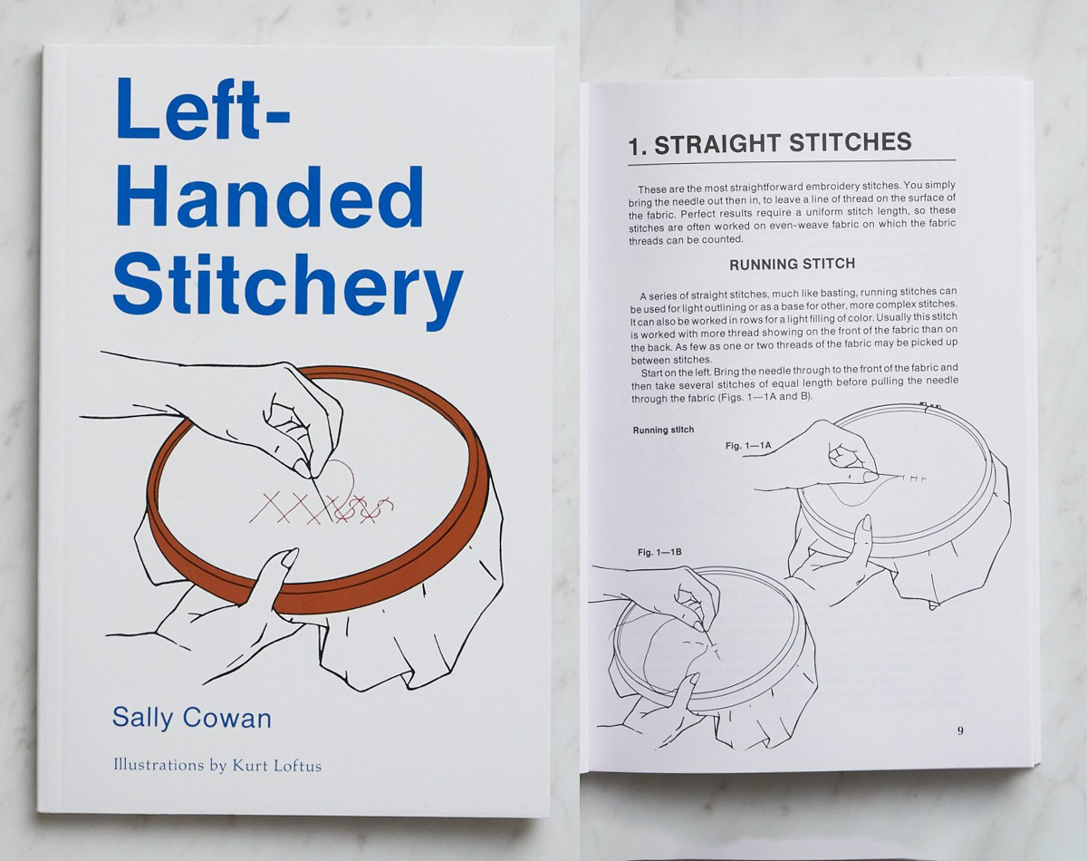 Left-handed stitches sally - embroidery - Koel Magazine Needlework Books SallyCowen